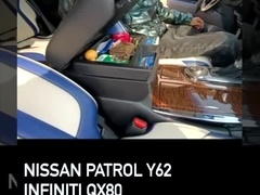 اختصاص داده شده به پاترول y62 PAR پلاستیکی برافراشته بغل دستی مشکی بازو داخلی خودرو